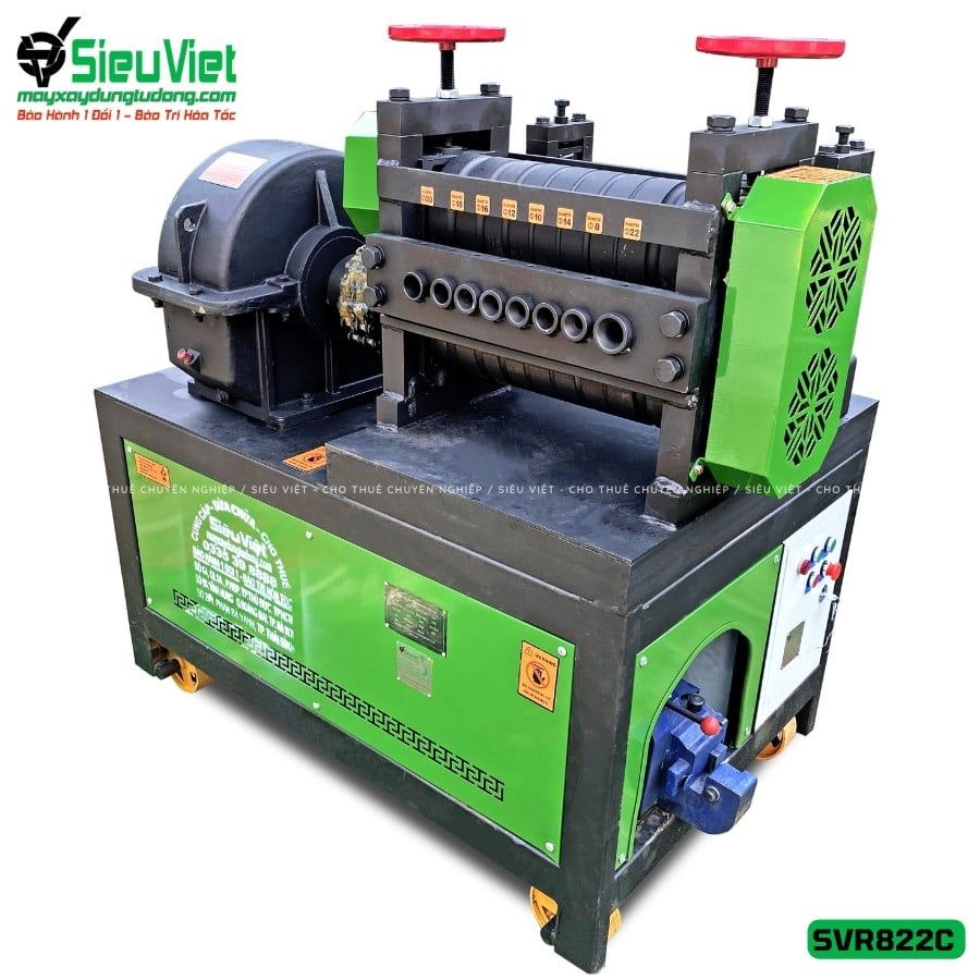 Máy duỗi sắt phế liệu phi 8-22 SVR822C (Điện 380v, 3 Pha)