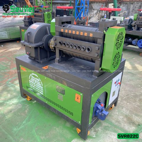 Thuê Tháng Máy duỗi sắt phế liệu SVR822C - Có Đầu Cắt (Điện 380V, 3 Pha)