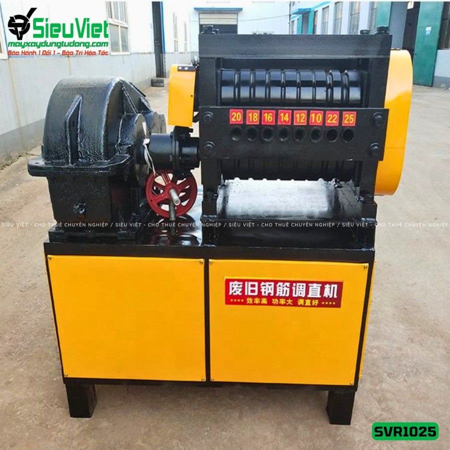 Thuê Tháng Máy duỗi sắt phế liệu phi 10-25 SVR1025 (Điện 380v, 3 Pha)