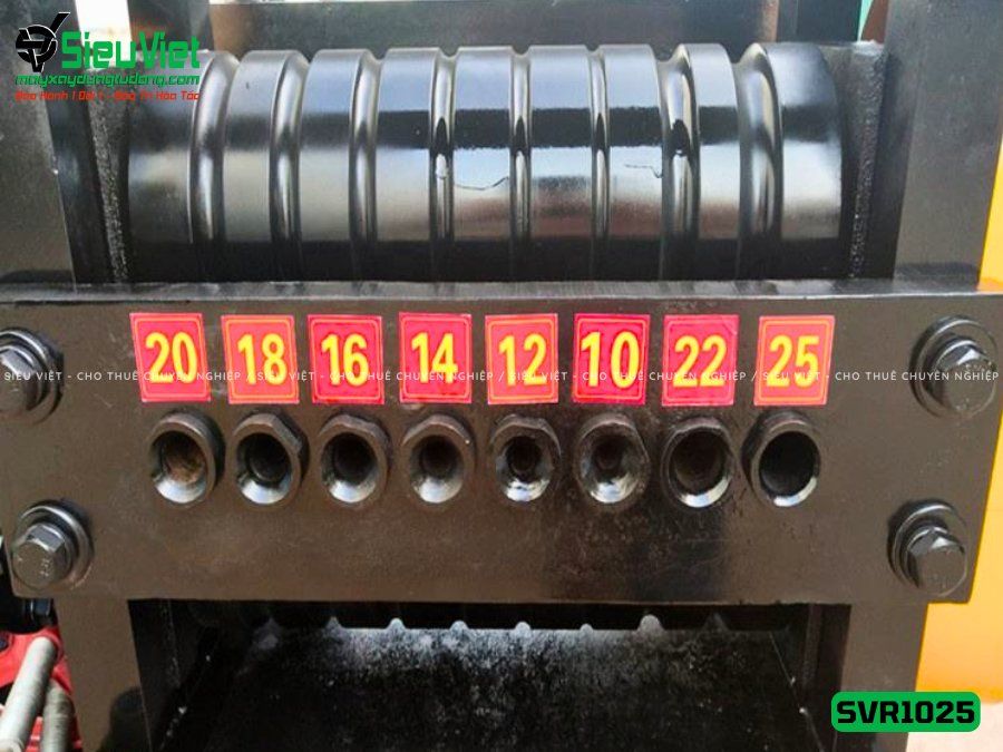 Thuê Tháng Máy duỗi sắt phế liệu phi 10-25 SVR1025 (Điện 380v, 3 Pha)