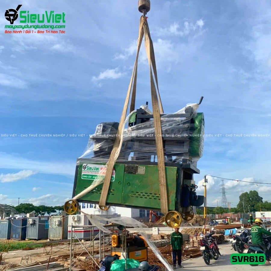 Máy duỗi sắt phế liệu phi 6-16 SVR616 (Điện 380v, 3 Pha)