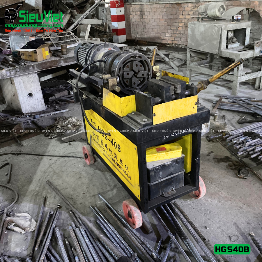 Máy tiện ren HGS40B Trung Quốc - Điện 380V, 3 Pha