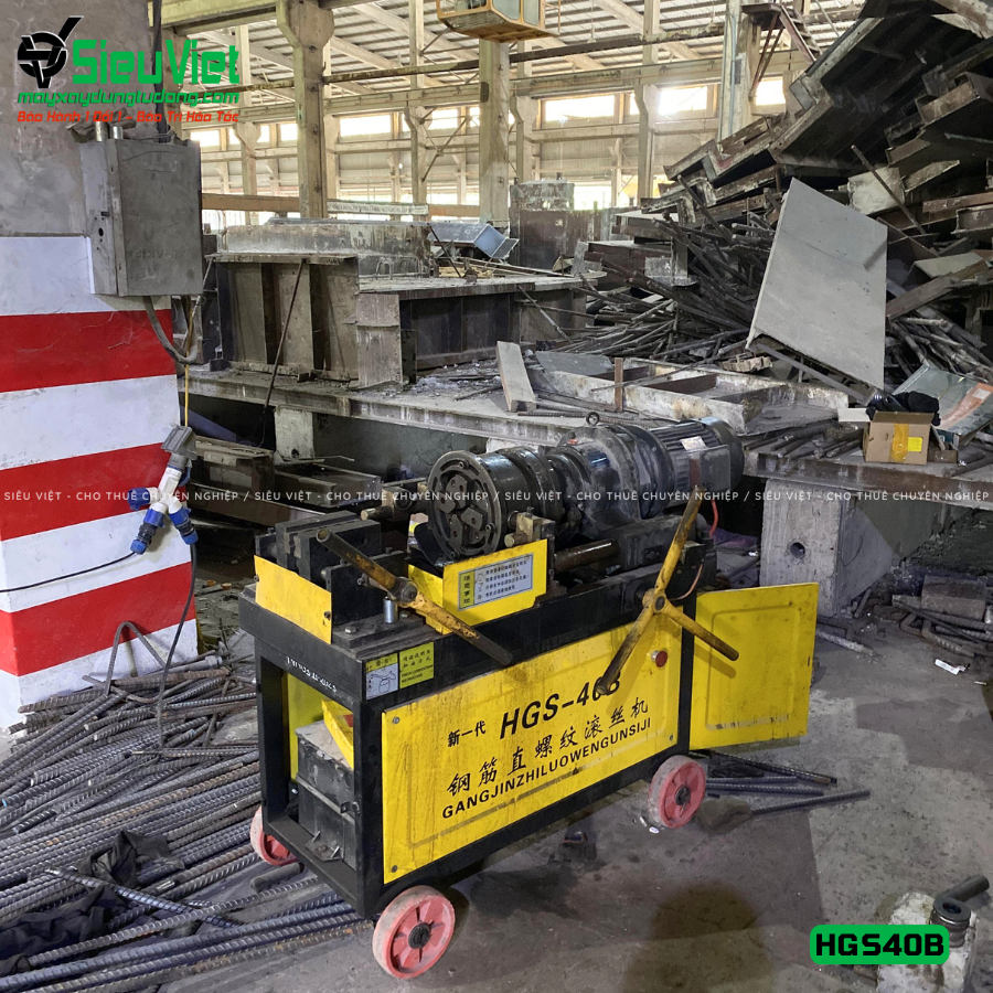 Máy tiện ren HGS40B Trung Quốc - Điện 380V, 3 Pha