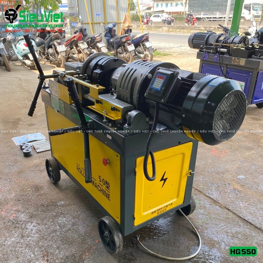 Máy tiện ren HGS50 Trung Quốc - Điện 380V, 3 Pha