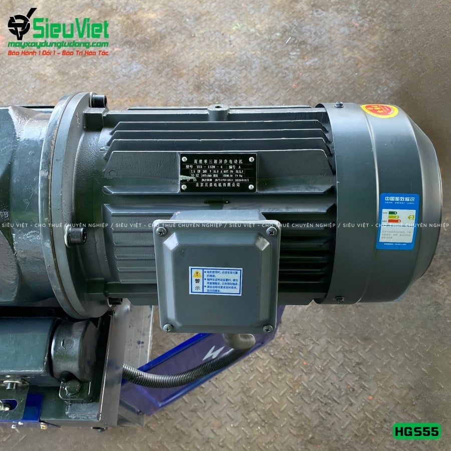 Máy tiện ren HGS55 Trung Quốc - Điện 380V, 3 Pha