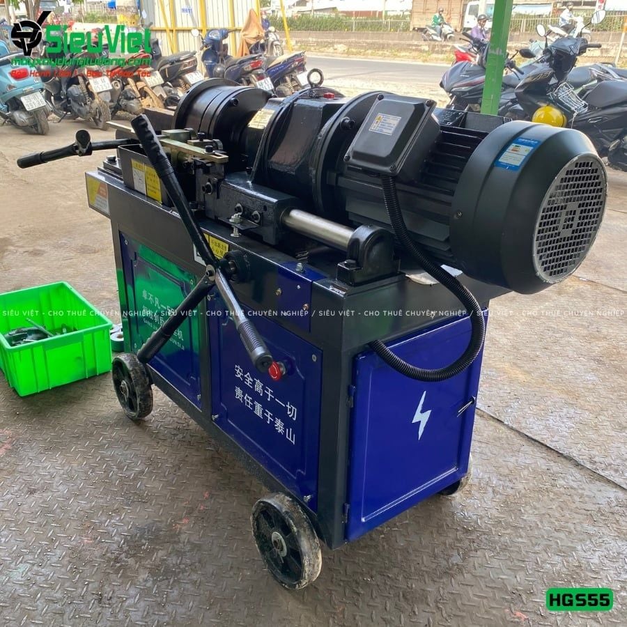 Máy tiện ren HGS55 Trung Quốc - Điện 380V, 3 Pha