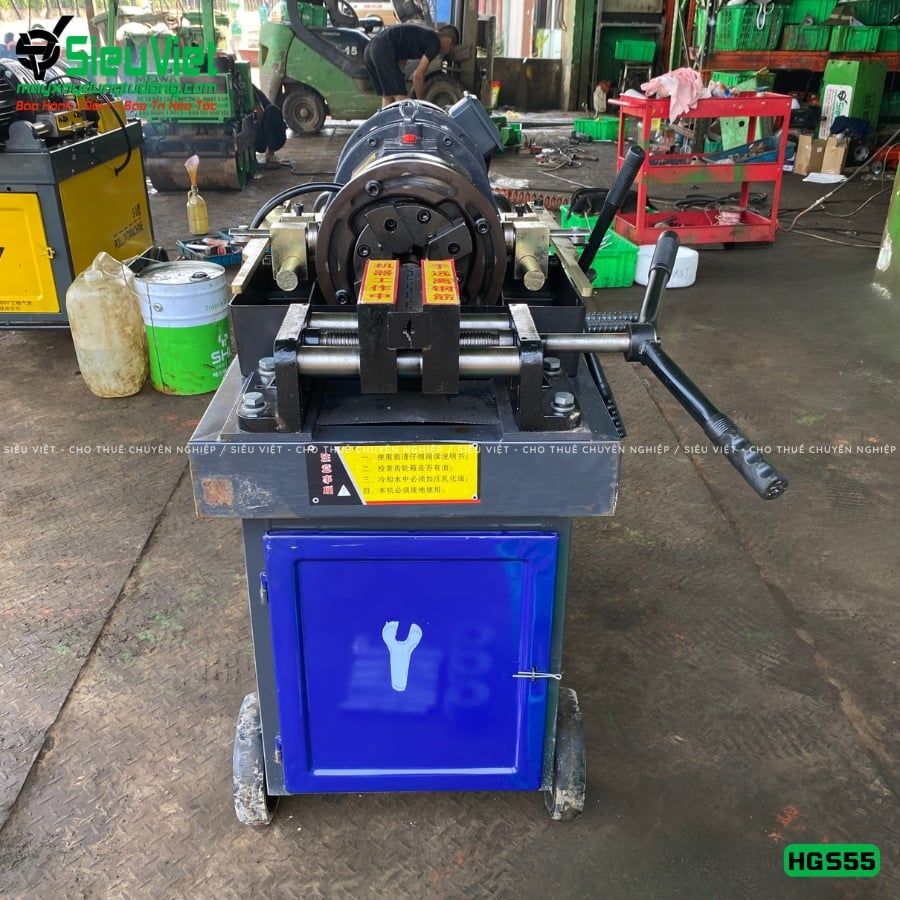 Máy tiện ren HGS55 Trung Quốc - Điện 380V, 3 Pha