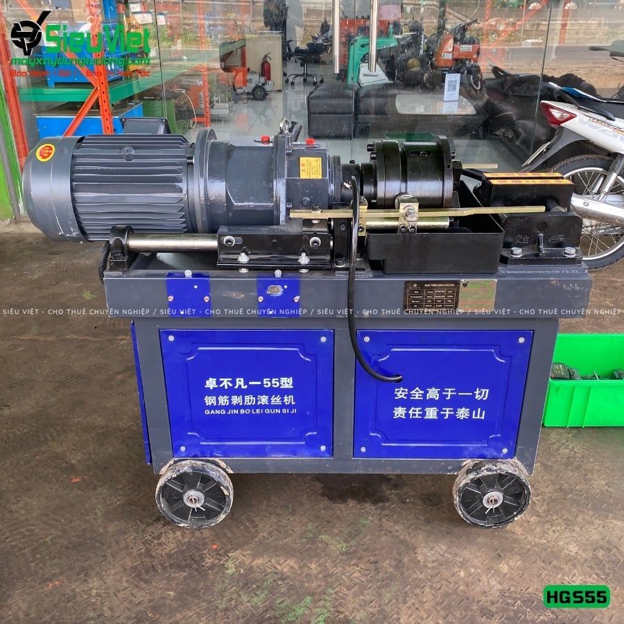 Máy tiện ren HGS55 Trung Quốc - Điện 380V, 3 Pha