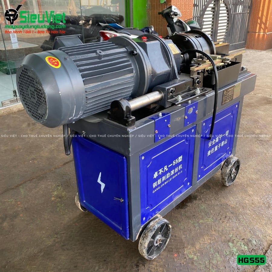 Máy tiện ren HGS55 Trung Quốc - Điện 380V, 3 Pha