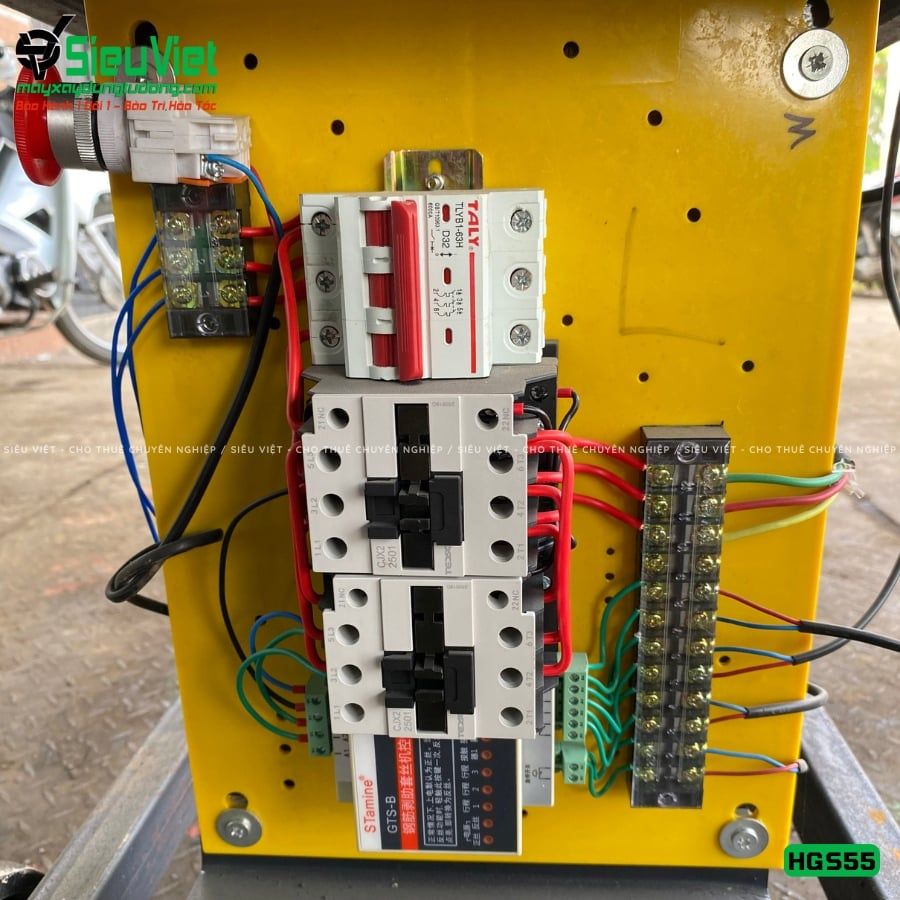 Máy tiện ren HGS55 Trung Quốc - Điện 380V, 3 Pha
