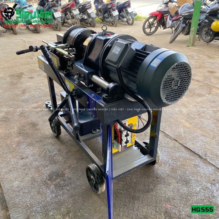 Máy tiện ren HGS55 Trung Quốc - Điện 380V, 3 Pha