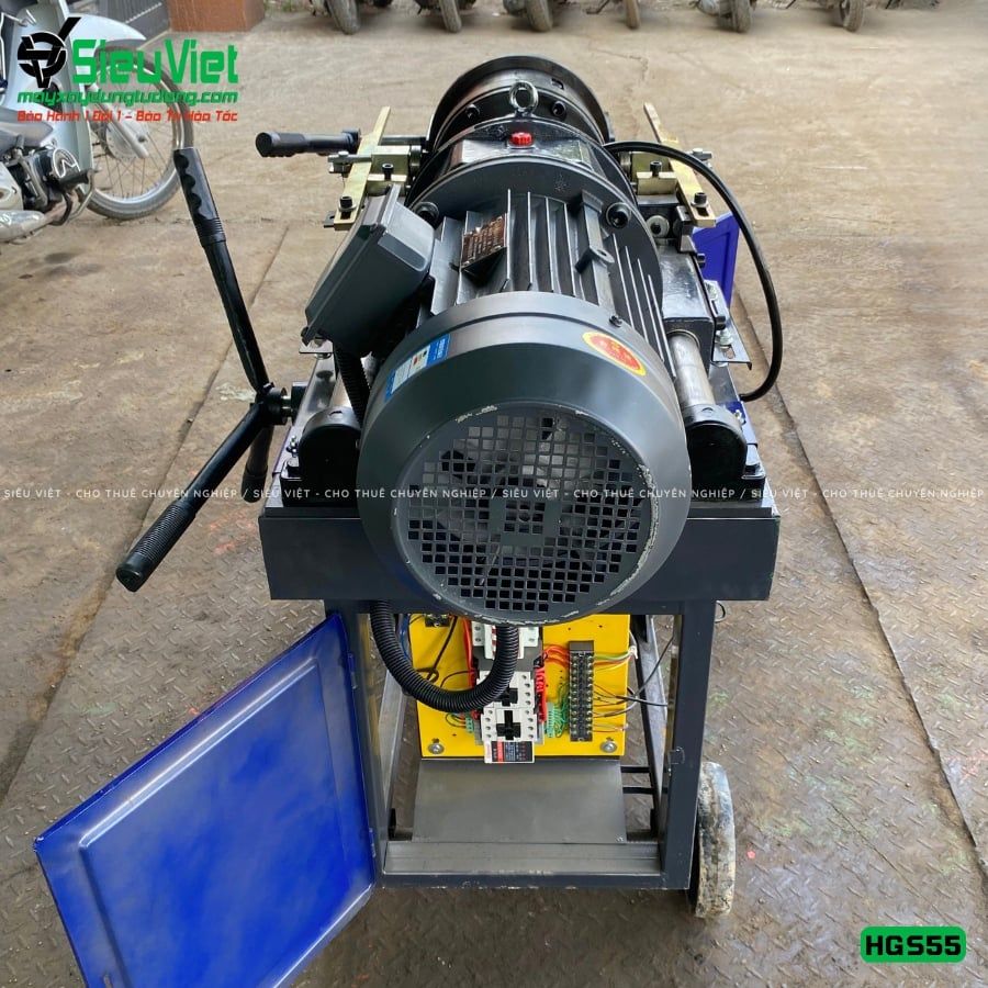 Máy tiện ren HGS55 Trung Quốc - Điện 380V, 3 Pha