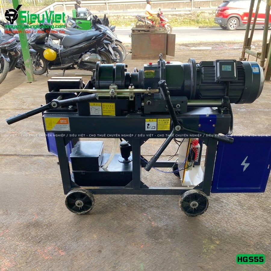 Máy tiện ren HGS55 Trung Quốc - Điện 380V, 3 Pha