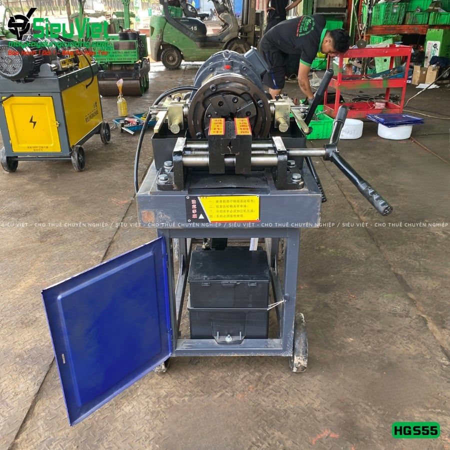 Máy tiện ren HGS55 Trung Quốc - Điện 380V, 3 Pha