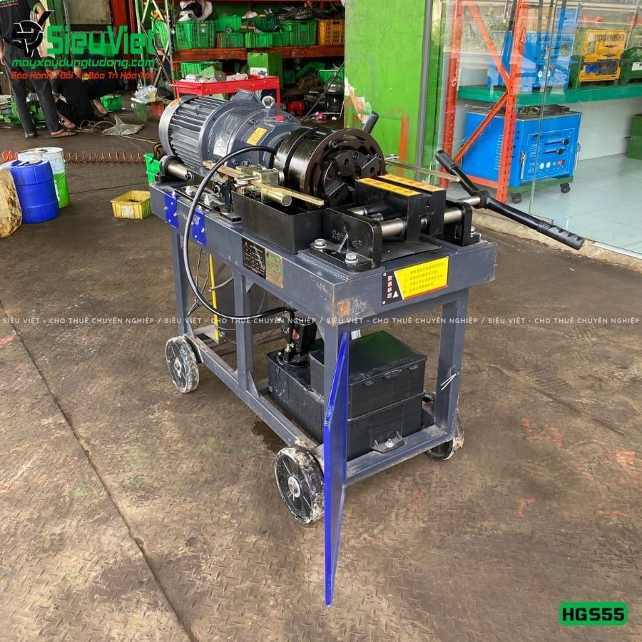 Máy tiện ren HGS55 Trung Quốc - Điện 380V, 3 Pha