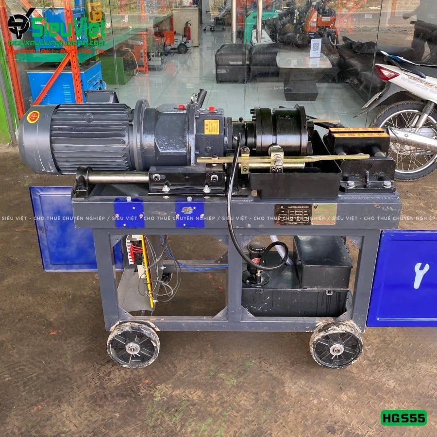 Máy tiện ren HGS55 Trung Quốc - Điện 380V, 3 Pha