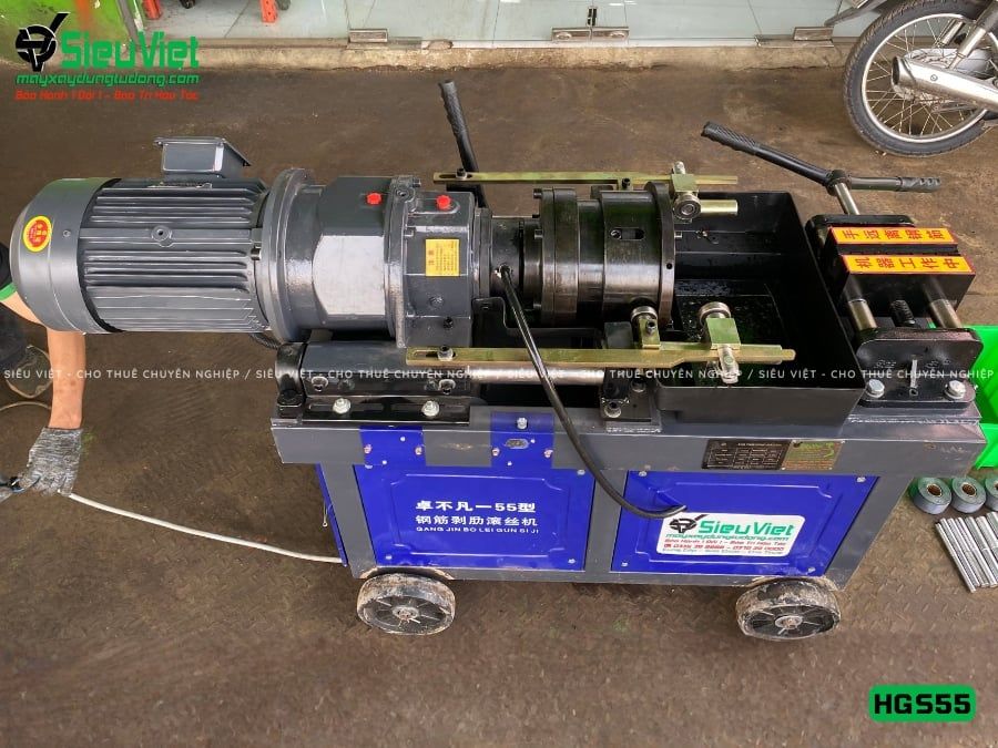 Máy tiện ren HGS55 Trung Quốc - Điện 380V, 3 Pha