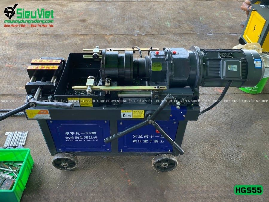 Máy tiện ren HGS55 Trung Quốc - Điện 380V, 3 Pha