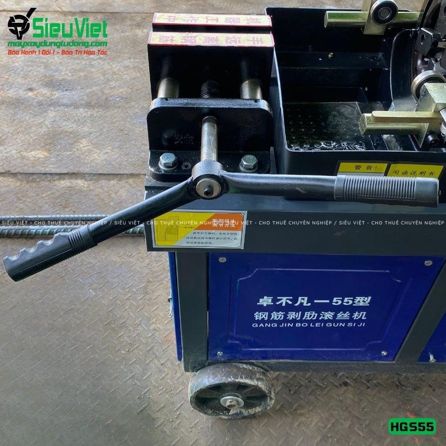 Máy tiện ren HGS55 Trung Quốc - Điện 380V, 3 Pha
