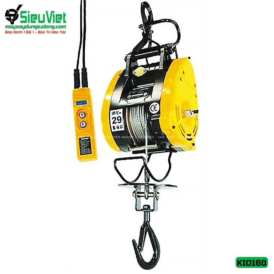 (Cho Thuê Ngày) Máy tời treo mini KIO160