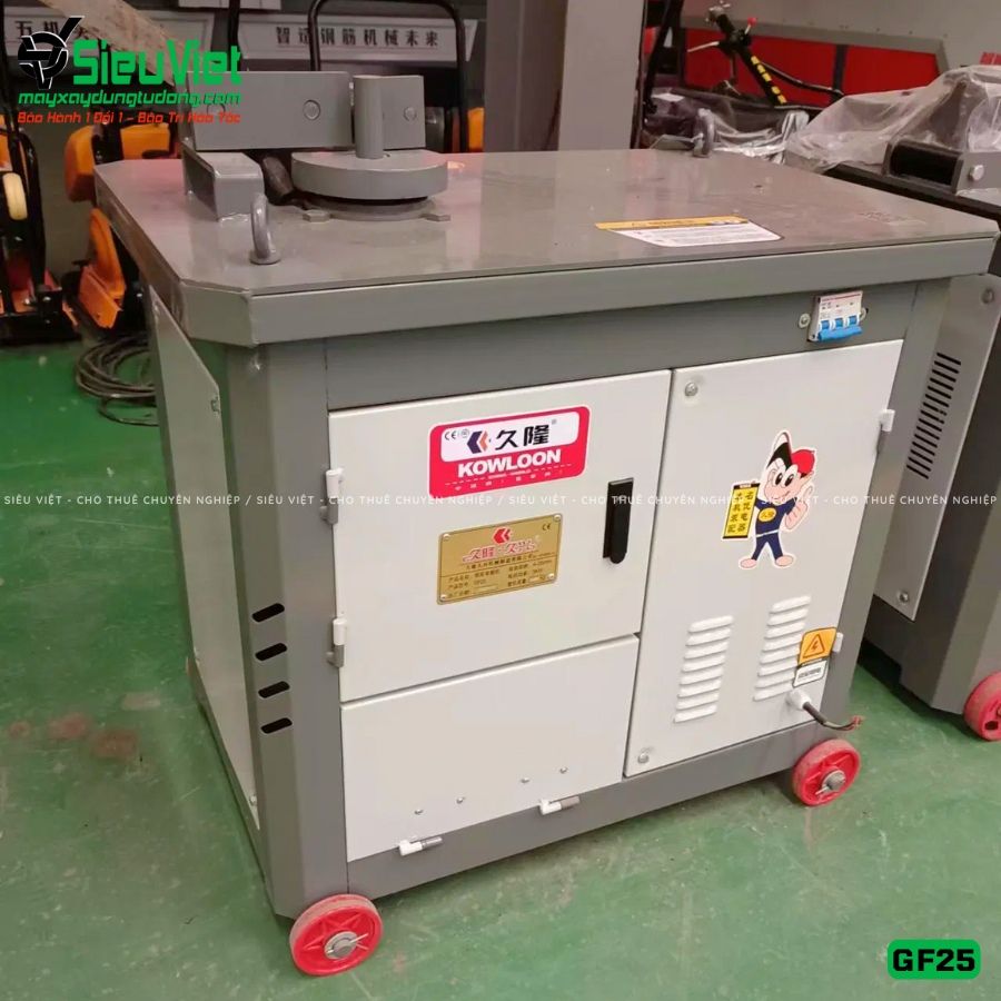 Máy uốn đai sắt GF25 Kowloon Trung Quốc - Điện 380V, 3 Pha