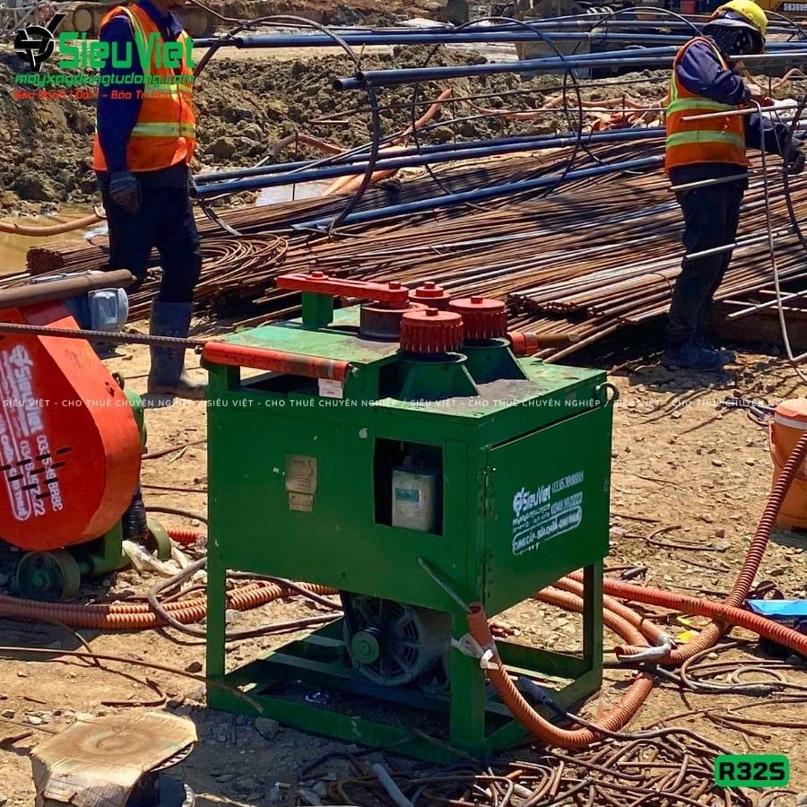 Máy uốn đai tròn phi 28 R32S Việt Nam - Điện 380v, 3 Pha
