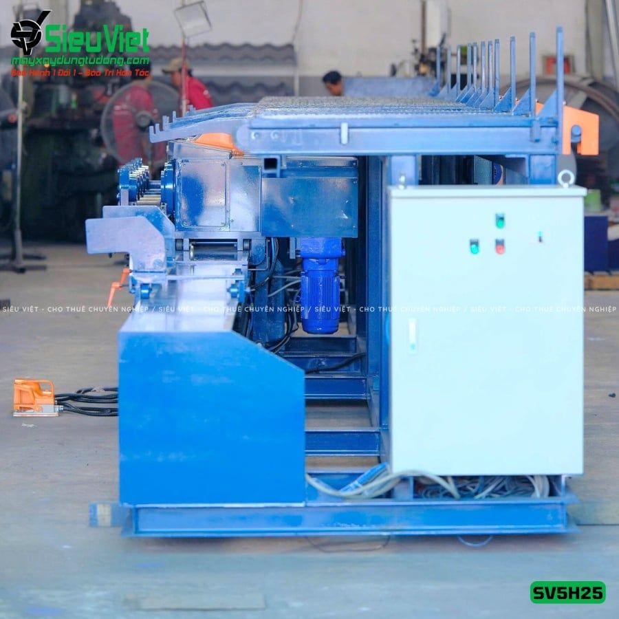 Máy uốn sắt 5 đầu SV5H25 - Điện 380v, 3 Pha