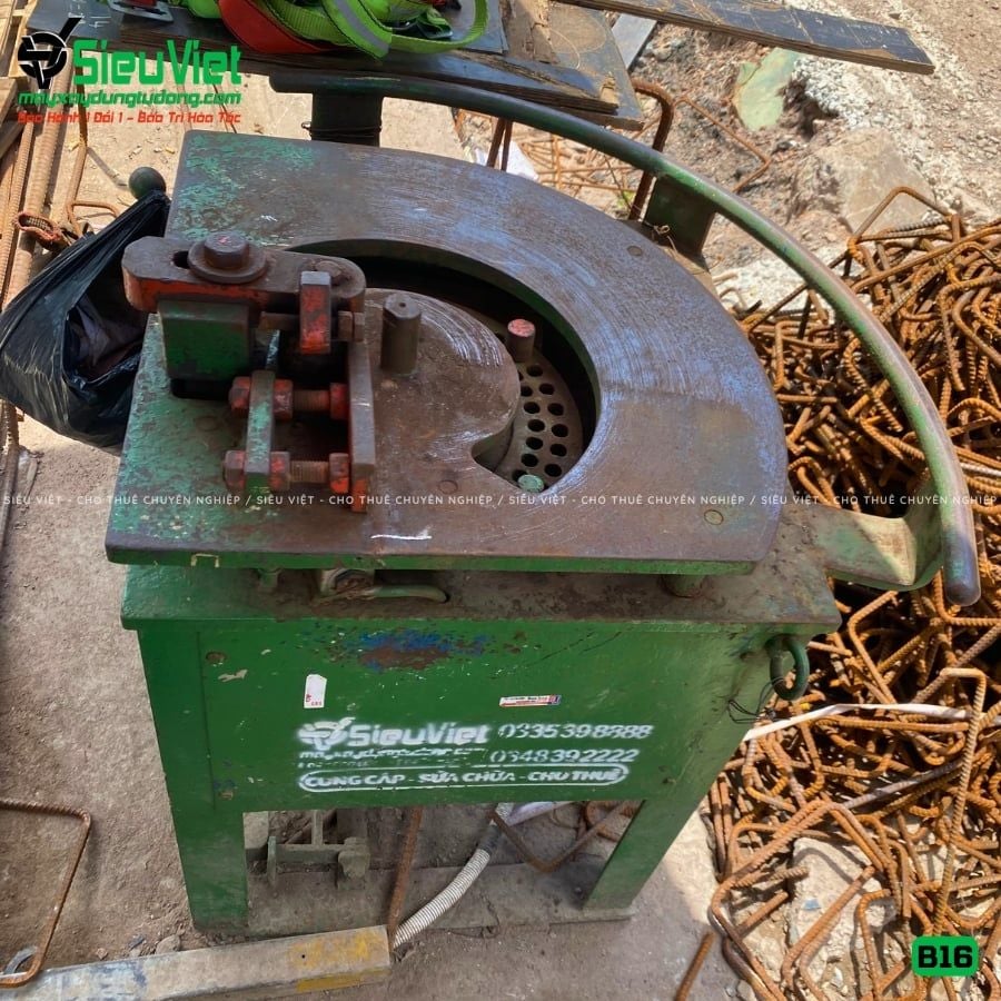 Thuê Tháng Máy uốn sắt phi 10-16mm B16 - Điện 380V, 3 Pha