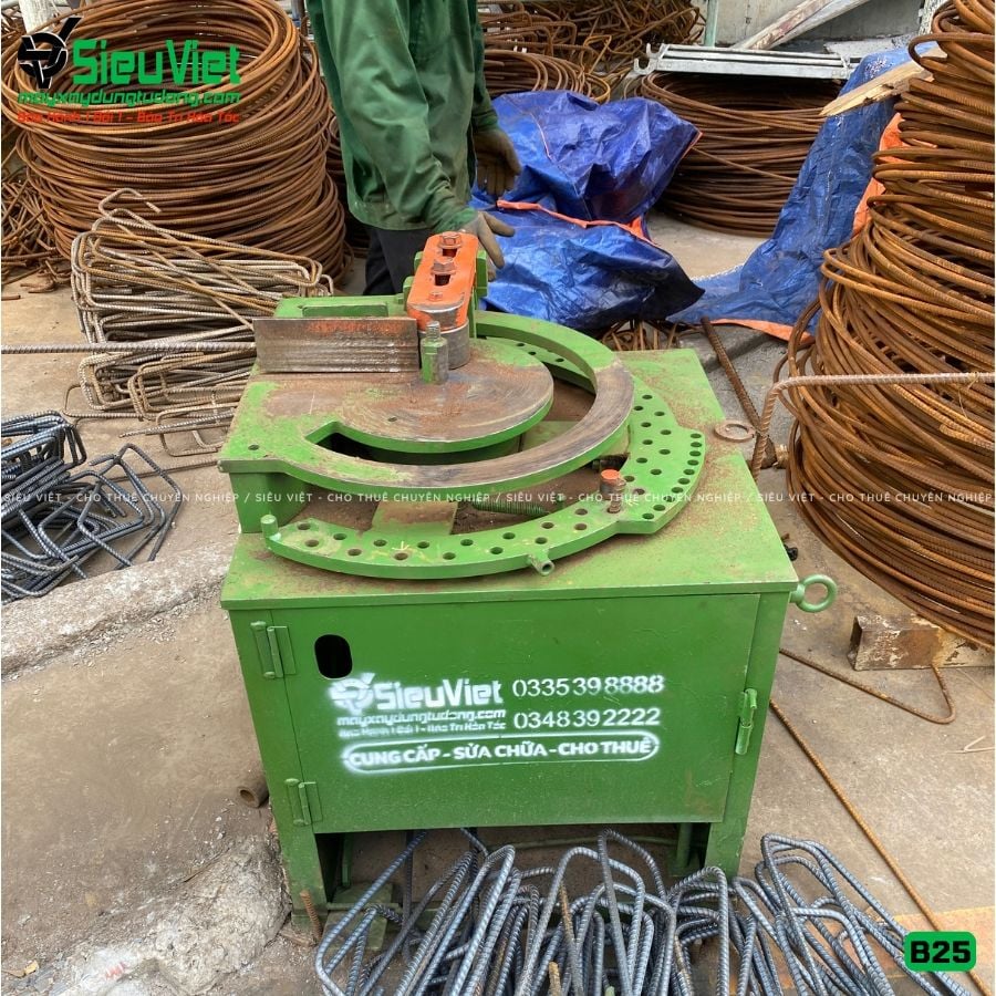 Máy uốn sắt B25 Nhật Bản - Điện 380v, 3 Pha