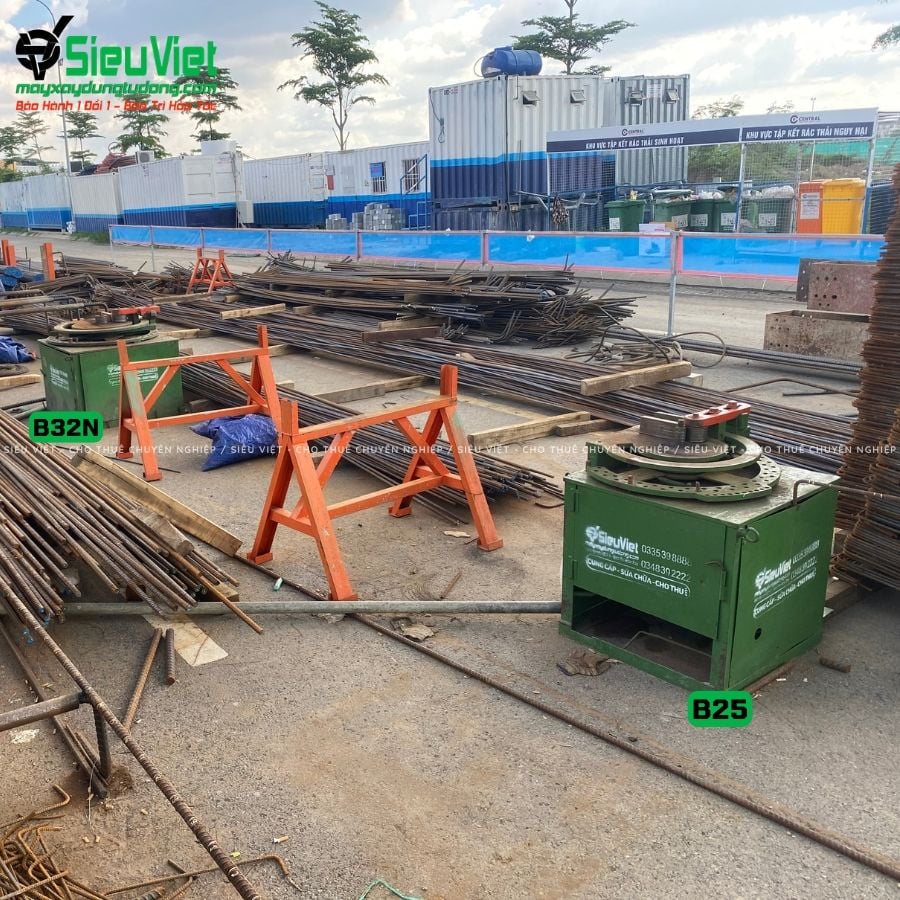 Máy uốn sắt B25 Nhật Bản - Điện 380v, 3 Pha