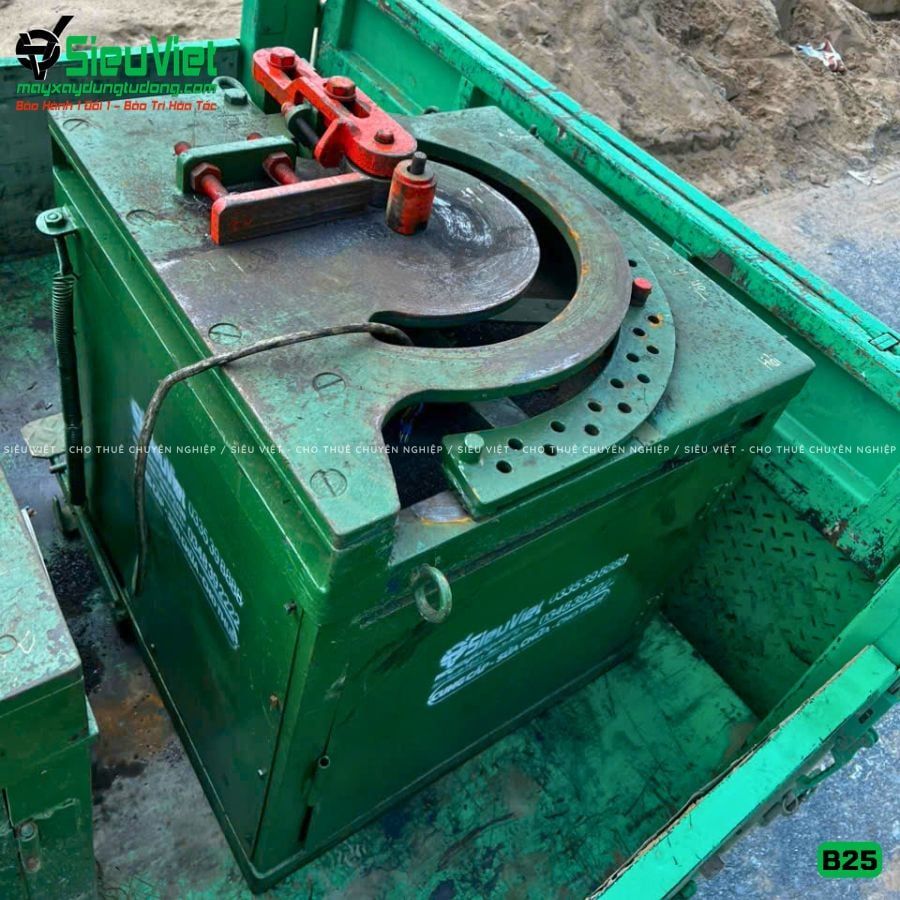 Thuê Tháng Máy uốn sắt phi 10-25mm B25 - Điện 380V, 3 Pha