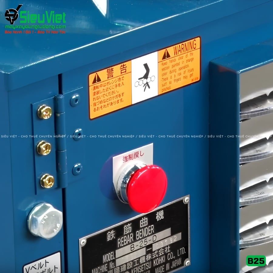 Máy uốn sắt B25 Nhật Bản - Điện 380v, 3 Pha
