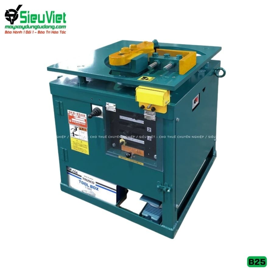 Máy uốn sắt B25 Nhật Bản - Điện 380v, 3 Pha