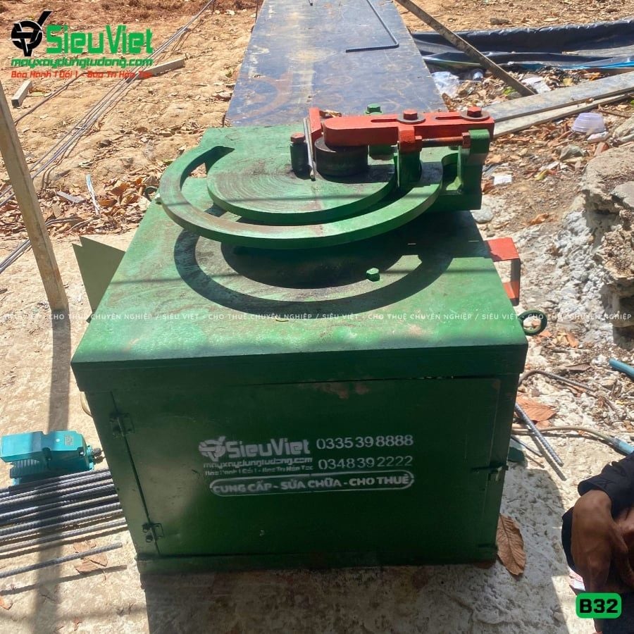 Thuê Tháng Máy uốn sắt phi 10-28mm B32 - Điện 380V, 3 Pha