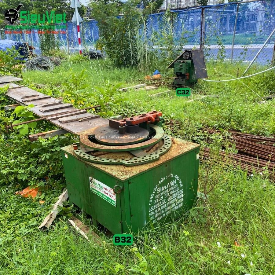 Thuê Tháng Máy uốn sắt phi 10-28mm B32 - Điện 380V, 3 Pha