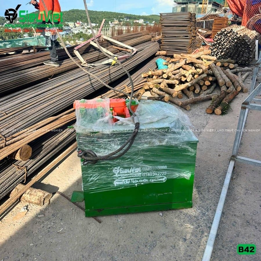 Thuê Tháng Máy uốn sắt phi 10-32 B42 - Điện 380V, 3 Pha