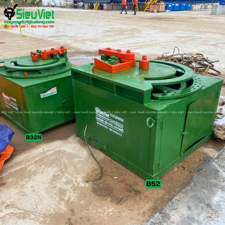 Máy uốn sắt B52 Nhật Bản - Điện 380v, 3 Pha
