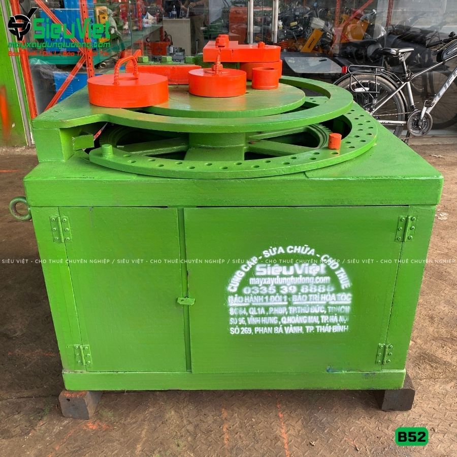 Thuê Tháng Máy uốn sắt phi 16-40mm B52 - Điện 380V, 3 Pha