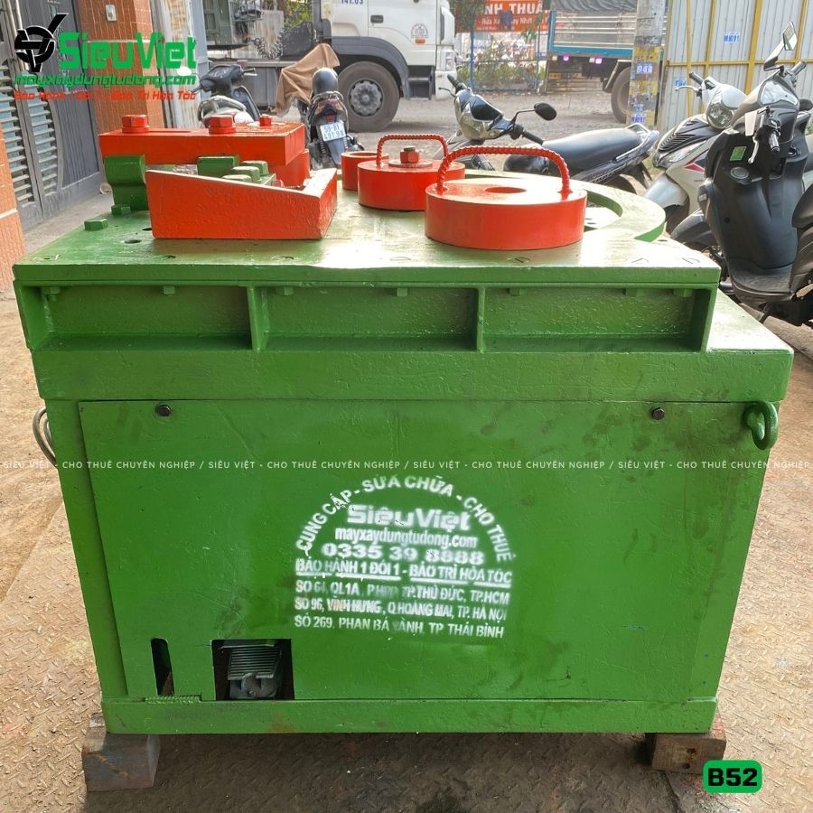 Thuê Tháng Máy uốn sắt phi 16-40mm B52 - Điện 380V, 3 Pha