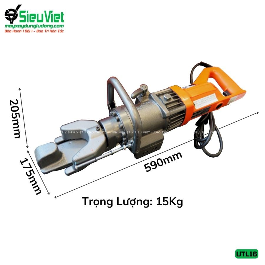 Thuê Ngày Máy uốn sắt cầm tay phi 10-16 UTL16 - Điện 220v, Dân dụng