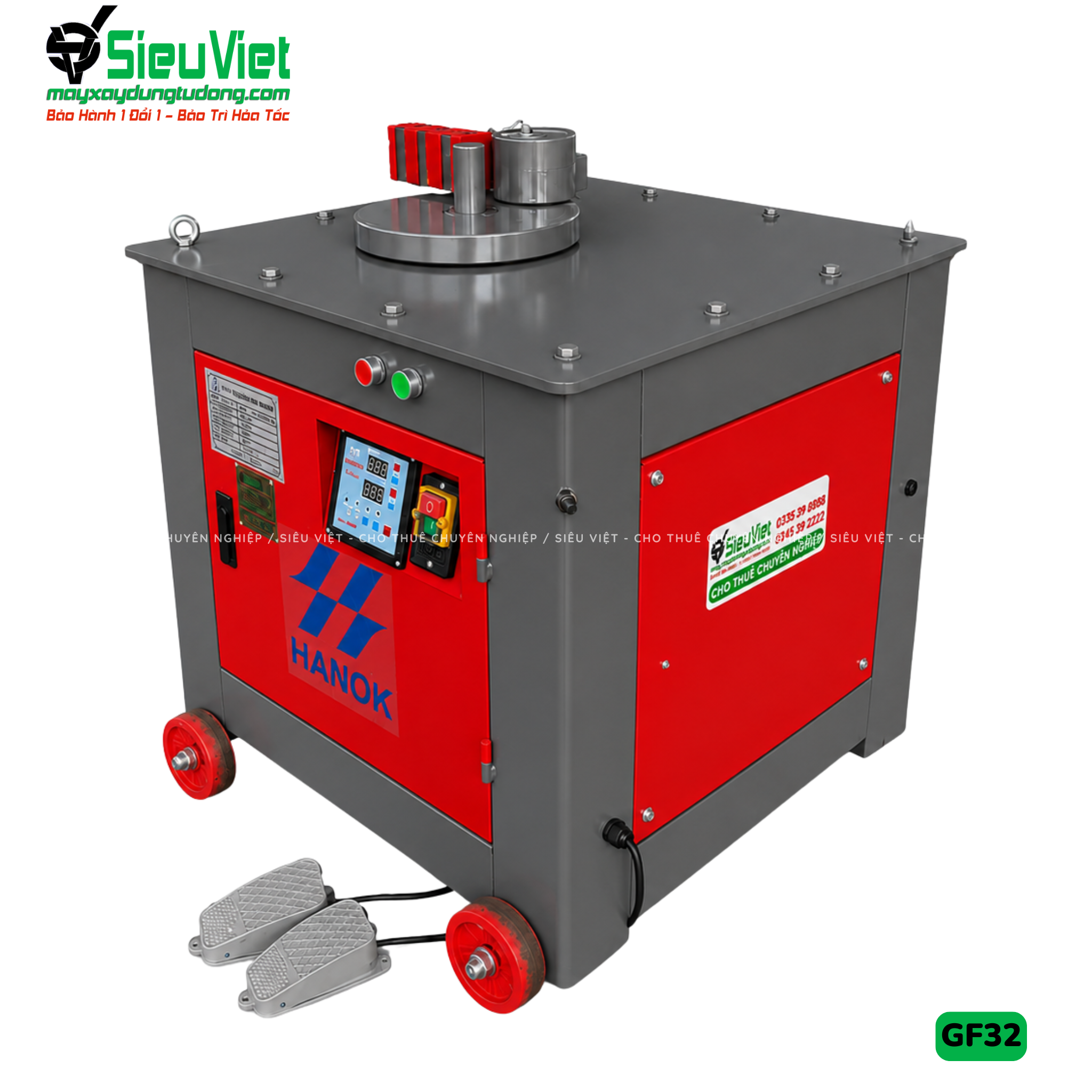 Máy uốn sắt GF32 Trung Quốc - Điện 380V, 3 Pha