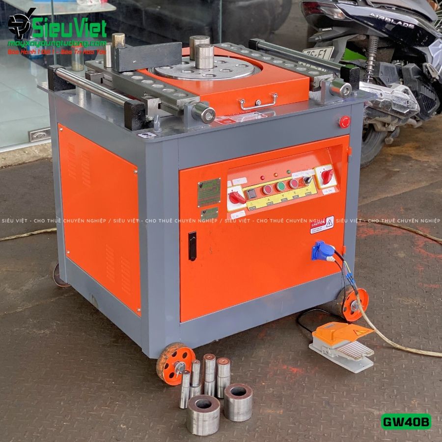 Máy uốn sắt GW40B Trung Quốc - Điện 380V, 3 Pha