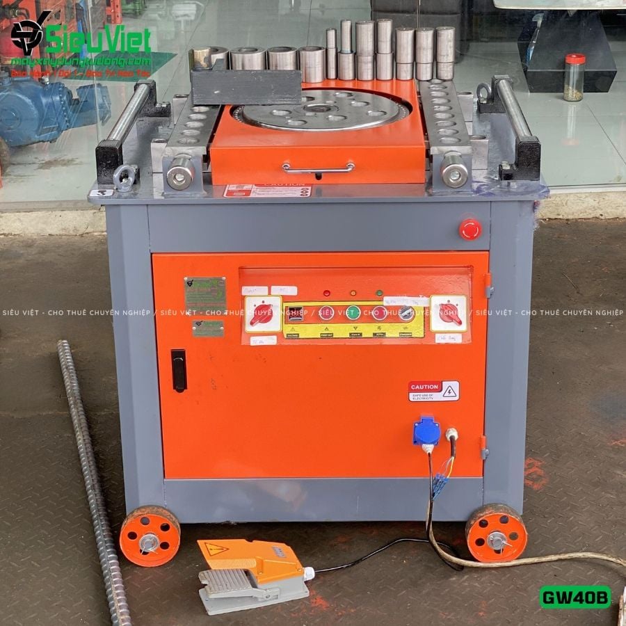 Máy uốn sắt GW40B Trung Quốc - Điện 380V, 3 Pha