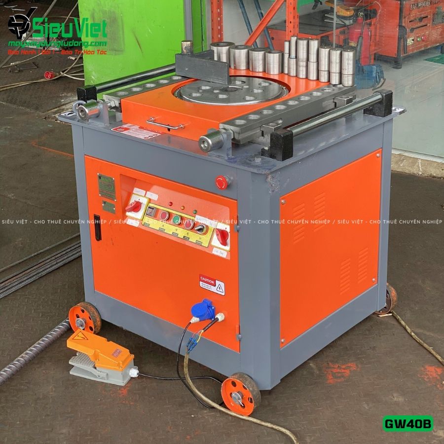 Máy uốn sắt GW40B Trung Quốc - Điện 380V, 3 Pha