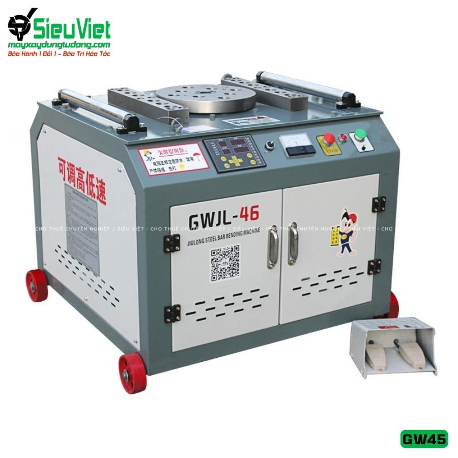 Máy uốn sắt GW45-GW46 Kowloon Trung Quốc - Điện 380V, 3 Pha