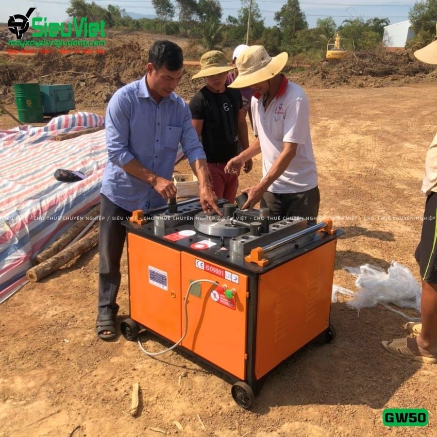 Máy uốn sắt GW50 Trung Quốc - Điện 380V, 3 Pha