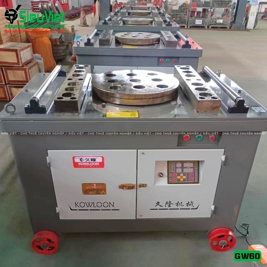 Máy uốn thép GW60 Kowloon Trung Quốc - Điện 380V, 3 Pha