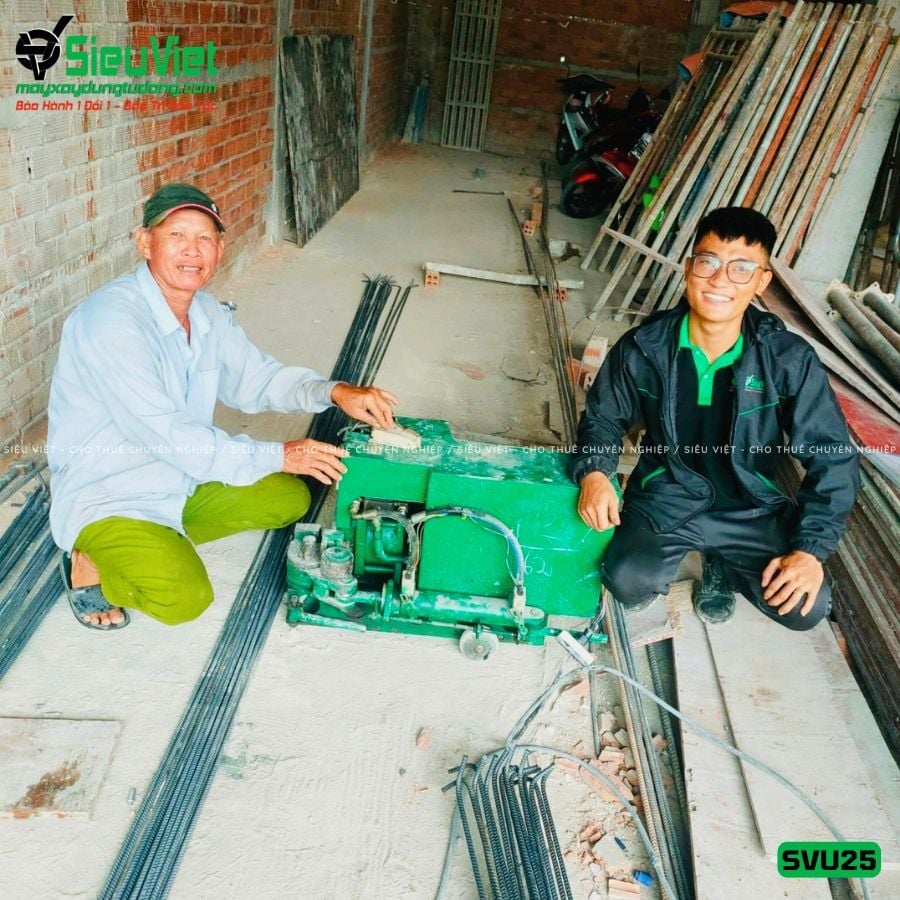 Máy uốn (Bẻ mỏ) sắt thuỷ lực SVU25 - Điện 220v, 1 Pha