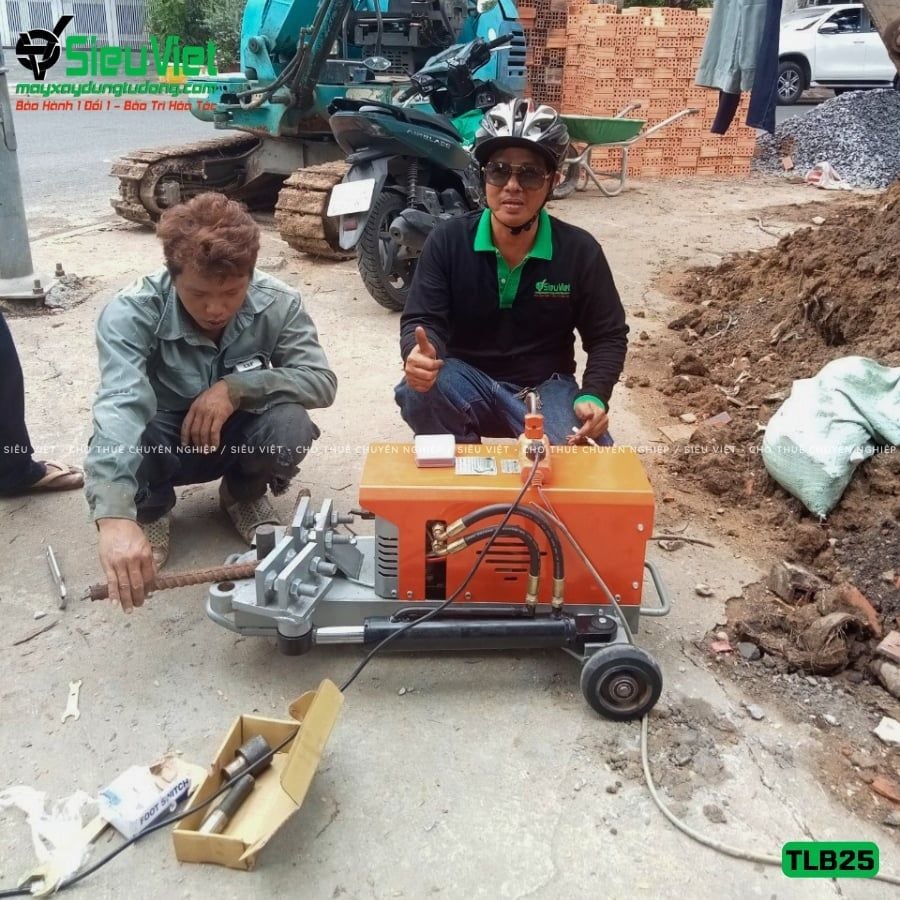Máy uốn sắt thuỷ lực TLB25 Việt Nam - Điện 220v, 1 Pha