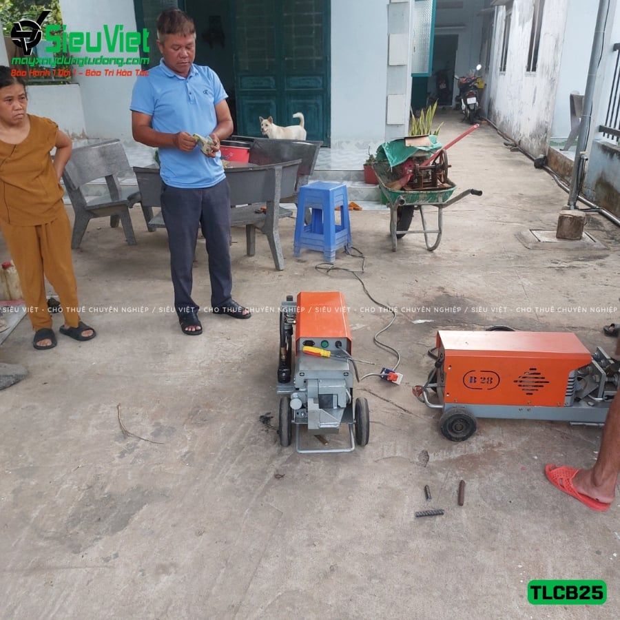 Máy cắt uốn thuỷ lực TLCB25 Việt Nam - Điện 220v, 1 Pha